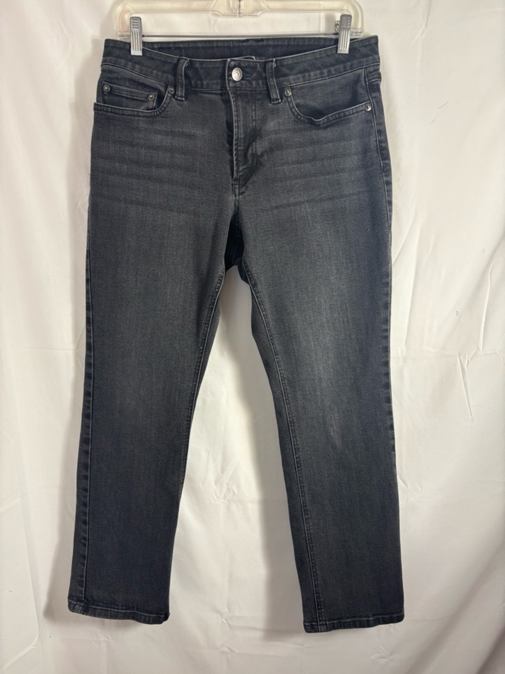 L.L. Bean‎ Straight Leg Favorite Fit Charcoal Grey Stretch Denim Jeans